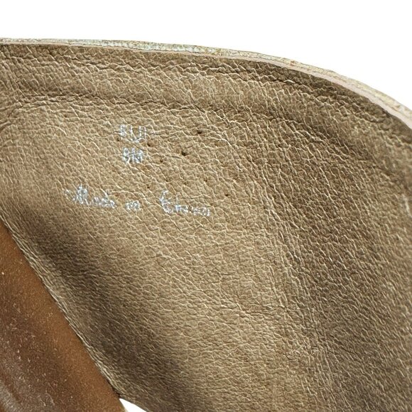 Donald Pliner Womens Fiji Platform Slide Sandals Brown Metallic gold size 8 - Picture 12 of 13